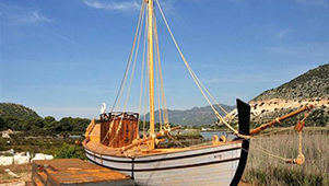 римская лодка в Адриаке